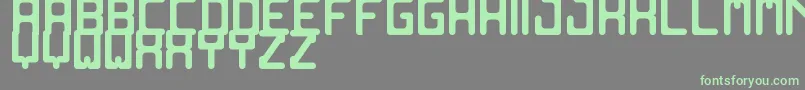 OldComputerSt Font – Green Fonts on Gray Background