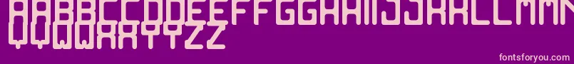 fuente OldComputerSt – Fuentes Rosadas Sobre Fondo Morado