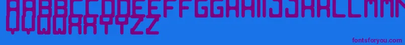 OldComputerSt Font – Purple Fonts on Blue Background