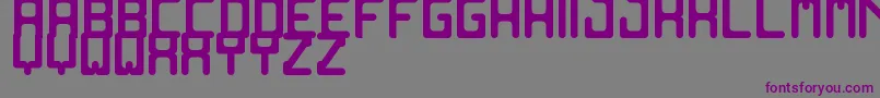 OldComputerSt-fontti – violetit fontit harmaalla taustalla