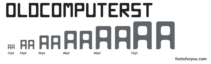 OldComputerSt Font Sizes