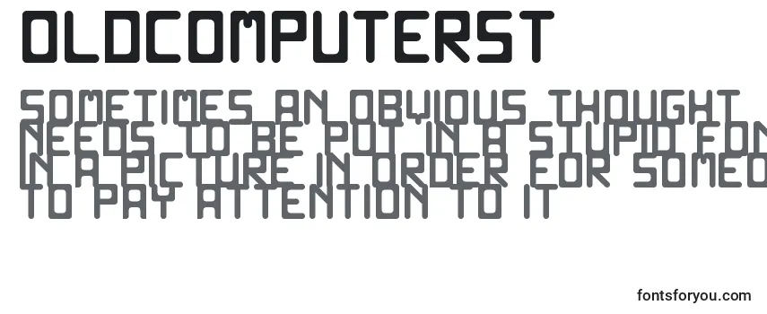 Шрифт OldComputerSt