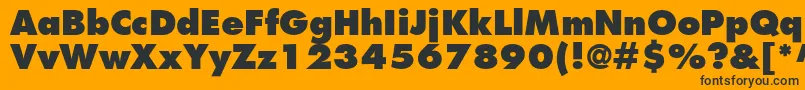 KudosBlackSsiExtraBold Font – Black Fonts on Orange Background