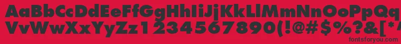 KudosBlackSsiExtraBold Font – Black Fonts on Red Background