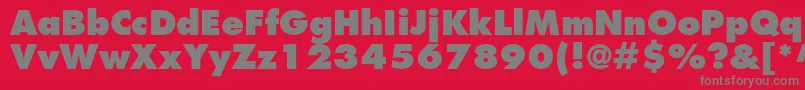 KudosBlackSsiExtraBold Font – Gray Fonts on Red Background
