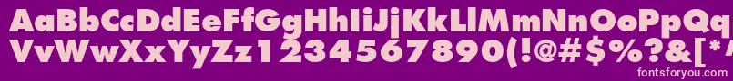 KudosBlackSsiExtraBold Font – Pink Fonts on Purple Background