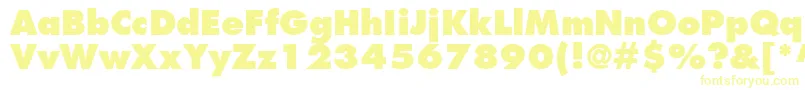 Шрифт KudosBlackSsiExtraBold – жёлтые шрифты