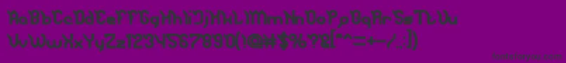 JaguarBold-Schriftart – Schwarze Schriften auf violettem Hintergrund