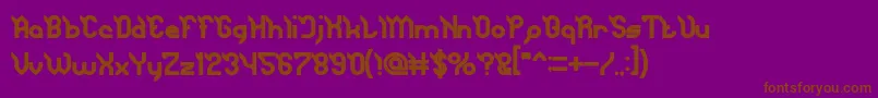 JaguarBold Font – Brown Fonts on Purple Background