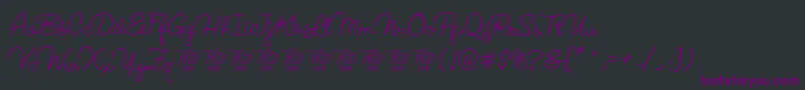 LucemitaFontFfp Font – Purple Fonts on Black Background