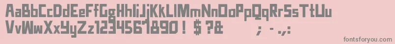 TtdCompadreRegular Font – Gray Fonts on Pink Background