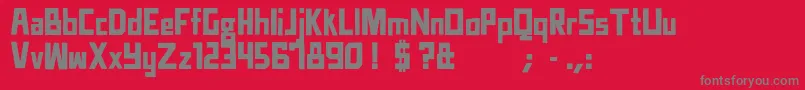 TtdCompadreRegular Font – Gray Fonts on Red Background