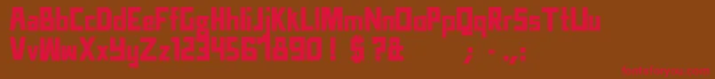 TtdCompadreRegular Font – Red Fonts on Brown Background