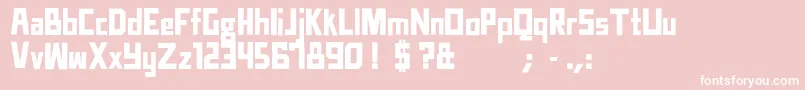TtdCompadreRegular Font – White Fonts on Pink Background