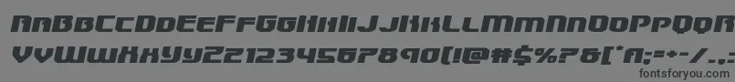 フォントSpeedwagonxtraexpandital – 黒い文字の灰色の背景
