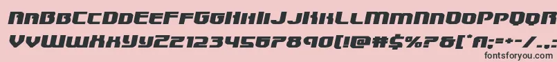 Speedwagonxtraexpandital Font – Black Fonts on Pink Background