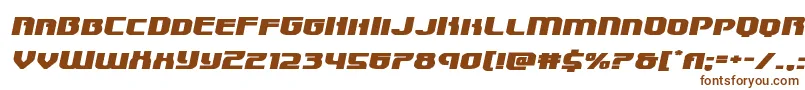 Шрифт Speedwagonxtraexpandital – коричневые шрифты на белом фоне