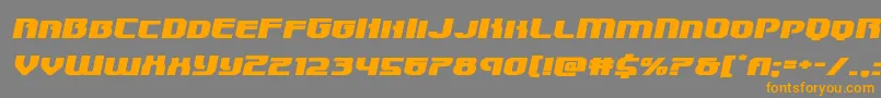 Speedwagonxtraexpandital Font – Orange Fonts on Gray Background