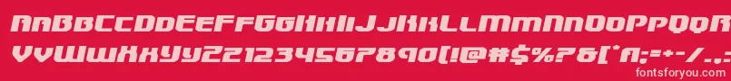 Speedwagonxtraexpandital Font – Pink Fonts on Red Background