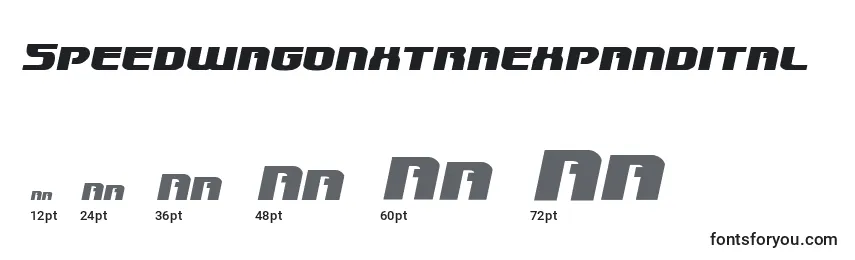 Speedwagonxtraexpandital Font Sizes