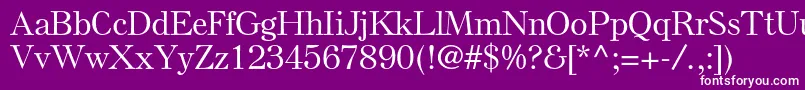 フォントElsenplstdMedium – 紫の背景に白い文字