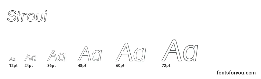 Stroui Font Sizes