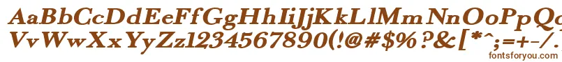 FradexI Font – Brown Fonts on White Background