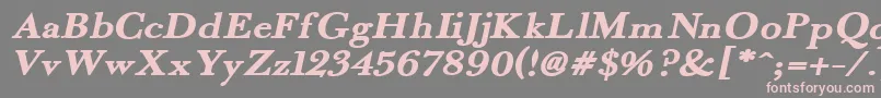 FradexI Font – Pink Fonts on Gray Background