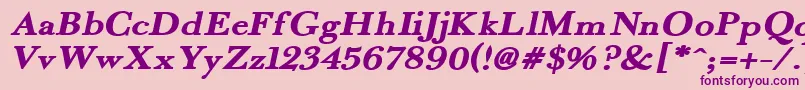 FradexI Font – Purple Fonts on Pink Background