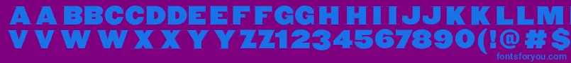 Blaxxerifabeta Font – Blue Fonts on Purple Background