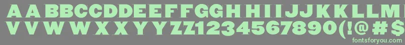 Blaxxerifabeta Font – Green Fonts on Gray Background