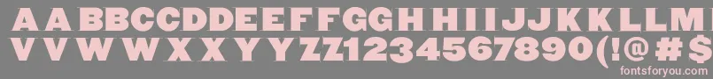 Blaxxerifabeta Font – Pink Fonts on Gray Background