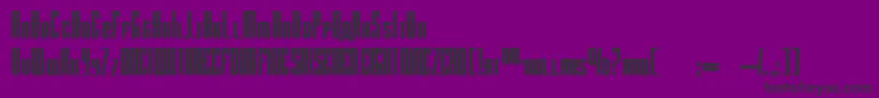 RadarByDougSheets Font – Black Fonts on Purple Background