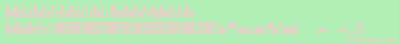 RadarByDougSheets Font – Pink Fonts on Green Background