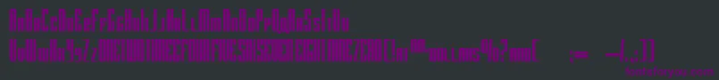 RadarByDougSheets Font – Purple Fonts on Black Background