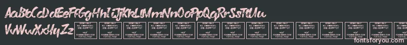 VarysharkyRegular Font – Pink Fonts on Black Background