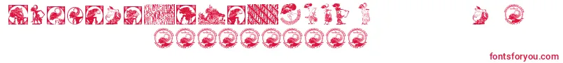 Indonesianartsculture Font – Red Fonts on White Background
