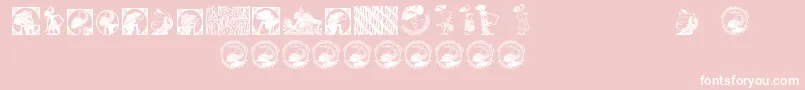 Indonesianartsculture Font – White Fonts on Pink Background