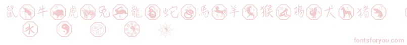 Подробнее о шрифте Chinesezodiac Шрифт Chinesezodiac – розовые шрифты