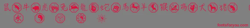 Más sobre la fuente Chinesezodiac fuente Chinesezodiac – Fuentes Rojas Sobre Fondo Gris