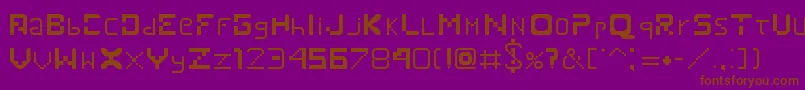 Viktribe Font – Brown Fonts on Purple Background