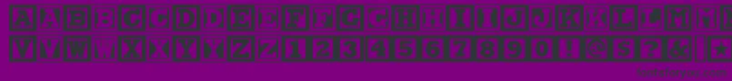 Chockablocknf Font – Black Fonts on Purple Background