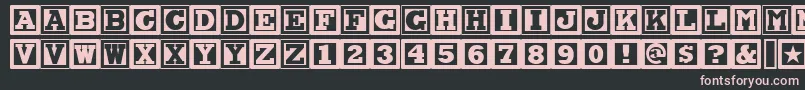 Chockablocknf Font – Pink Fonts on Black Background