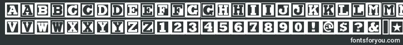 Chockablocknf Font – White Fonts on Black Background