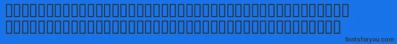 フォントMcsIslandHigh – 黒い文字の青い背景