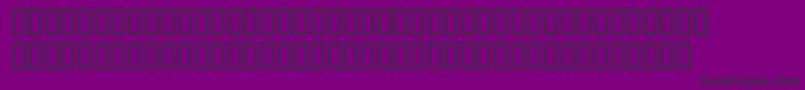 フォントMcsIslandHigh – 紫の背景に黒い文字