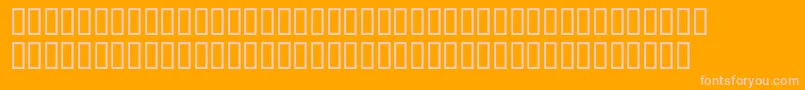 McsIslandHigh-Schriftart – Rosa Schriften auf orangefarbenem Hintergrund