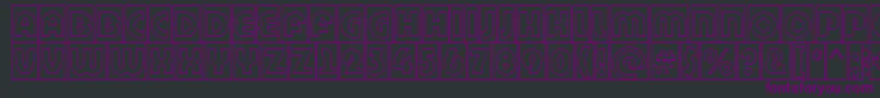 BighaustitulcmgrRegular Font – Purple Fonts on Black Background