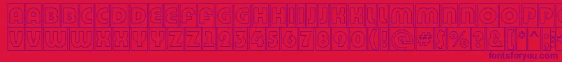 BighaustitulcmgrRegular Font – Purple Fonts on Red Background