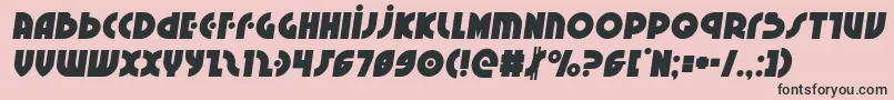 Neuralnomiconsemital Font – Black Fonts on Pink Background